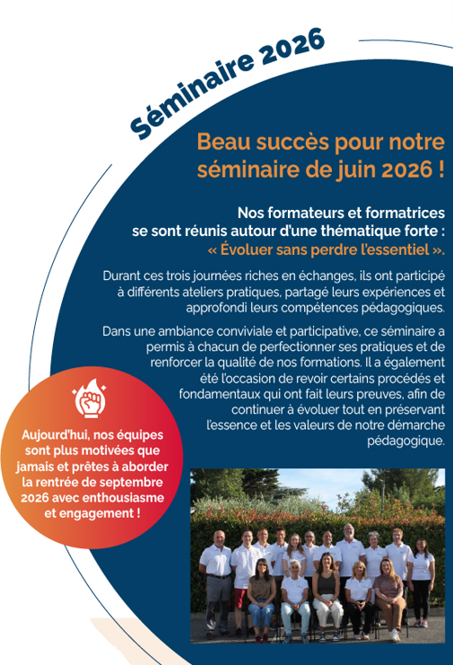 Séminaire 2026 !